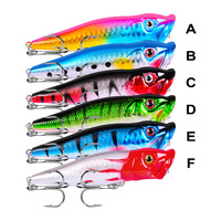 Lures Factory 95mm 12g Popper Yemleri Deniz Suyu Yüzen Yapay Yem