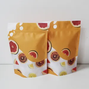 Tùy Chỉnh In Chất Lượng Cao Zip Pouch Thực Phẩm In Kỹ Thuật Số Nhựa Đứng Uo Với Dây Kéo