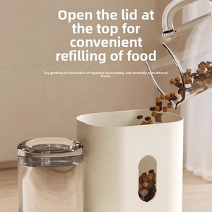 הכל-in-אחד תבנית מוצק קערת קרמיקה לחיות מחמד כפולה מזון & מים לסביבה אוטומטית ידידותית לסביבה - Product Image 2