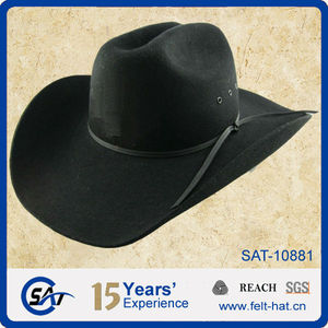 Sombrero de vaquero de estilo mexicano de fieltro de lana australiana 100% - Product Image 2