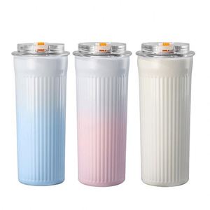 Custom 500ml <b>Double</b> <b>Wall</b> Vacuum Insulated Stainless Steel Eco-Friendly Travel Mug with for and Flower Design - Product Image 1