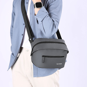 Bolso Bandolera de Nylon para Hombre, Pequeño, Impermeable, con Cierre de Cremallera, para Uso Diario, con Decoración de Logotipo - Product Image 6
