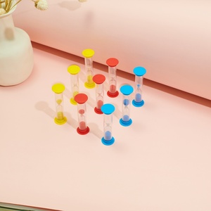 Mini minuteur cylindrique moderne - Réglages de 1/2/3/5/10 <span class=keywords><strong>minutes</strong></span> - Cadeau pour le brossage des dents des enfants - Pièce de jeu de table faite à la main - Product Image 2