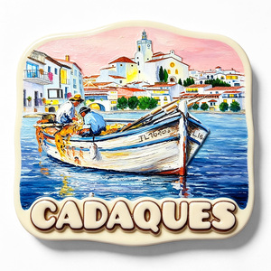 Vente en gros OEM ODM Aimant de réfrigérateur en résine gaufrée, souvenir de voyage, autocollant de réfrigérateur avec logo personnalisé, cadeau de voyage - Product Image 1