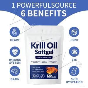 Yüksek Etkili Antarktika <span class=keywords><strong>Krill</strong></span> Yağı Yumuşak Kapsülleri Beyin ve Kalp Sağlığı İçin Yetişkinler İçin Omega 3 Fosfolipit Takviyeleri - Product Image 6