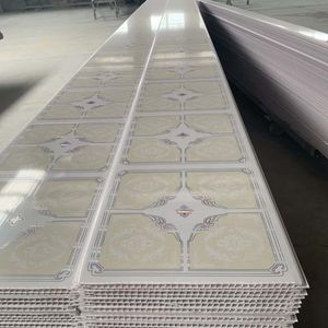 Panel <span class=keywords><strong>de</strong></span> techo <span class=keywords><strong>de</strong></span> <span class=keywords><strong>PVC</strong></span> brillante blanco puro <span class=keywords><strong>de</strong></span> 595 cm, lámina <span class=keywords><strong>de</strong></span> estampado en caliente <span class=keywords><strong>de</strong></span> 25 cm x 30 cm, <span class=keywords><strong>color</strong></span> <span class=keywords><strong>madera</strong></span>, impermeable, para interiores. - Product Image 2