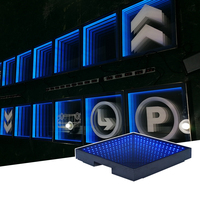 SUEZ DJ Infinity LED Dance Floor Panel Effet 3D avec RGBW Couleur d'émission 15W Puissance nominale IP67 pour les fêtes de mariage Scène