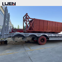 Remorque surbaissée 4 essieux 80 tonnes en acier carbone T700, livraison directe usine, pour le transport d'excavatrices