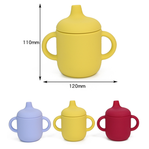 Gobelet d'alimentation en <span class=keywords><strong>silicone</strong></span> pour bébé et gobelet à bec style logo personnalisé sans BPA <span class=keywords><strong>silicone</strong></span> souple de qualité alimentaire avec couvercle - Product Image 5