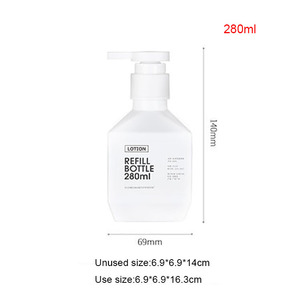 YS DIY 280/400/600ml botella <span class=keywords><strong>de</strong></span> jabón portátil líquido botella <span class=keywords><strong>de</strong></span> prensa manual baño ducha Gel champú loción contenedor <span class=keywords><strong>de</strong></span> almacenamiento botella - Product Image 6