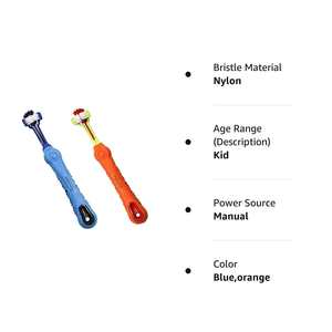 Toptan köpekler için üçlü kafa plastik Pet diş fırçası diş temizleme aracı - Product Image 3