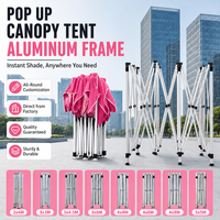 Tente de fenêtre transparente d'extérieur, chapiteau d'exposition, gazebo, auvent, tente pop-up imprimée sur mesure, vente directe d'usine, MOQ 1