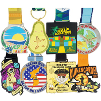 Médaille marathon personnalisée or argent soviétique tae kwon do running sport run médailles design personnalisé