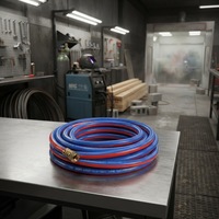 Tuyau de soudage à l'oxygène et à l'acétylène en PVC durable, haute pression, 1/4 pouce, 5/16'' et 5/8 pouce, longueur personnalisée, pour machine à souder