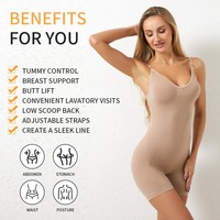 Corset à bretelles de grande taille Serrer l'abdomen soulever les hanches et la taille Pantalon plat shapewear pour femmes