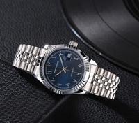Montre-bracelet de luxe pour femme en acier inoxydable doré à quartz, avec cadran analogique en cristal et breloque, style arabe musulman