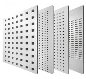 Panneaux de <span class=keywords><strong>plafond</strong></span> et panneaux muraux acoustiques perforés en plâtre, plaques de plâtre insonorisées perforées avec non-tissé - Product Image 3