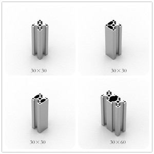 HOT 2020 3030 4040 4080 profilo di estrusione di <span class=keywords><strong>alluminio</strong></span> telaio T Slot V Slot 40x40 profili in <span class=keywords><strong>alluminio</strong></span> industriale nero estruso personalizzato - Product Image 6