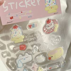 Pegatinas al por mayor: Pegatinas de gelatina con diseño de gatos, tarjetas 3D bonitas, fundas para iPad y teléfono, pegatinas 3D DIY en relieve para ordenador. - Product Image 2