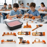Kit de Robot de Brazo Inteligente 9 en 1, Bloques de Construcción Mecánicos STEM, Entrenamiento para Niños Escolares, Kit de Ciencia Educativa