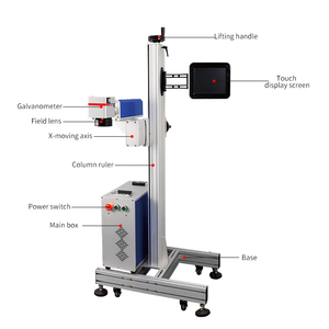 Bay sợi Laser đánh dấu Máy 20w30w50w100w tự động dây chuyền sản xuất cho khắc laser Số serial QR mã mã vạch - Product Image 4