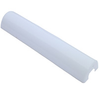 Magnifique abat-jour diffuseur en plastique blanc laiteux, long boîtier d'éclairage LED
