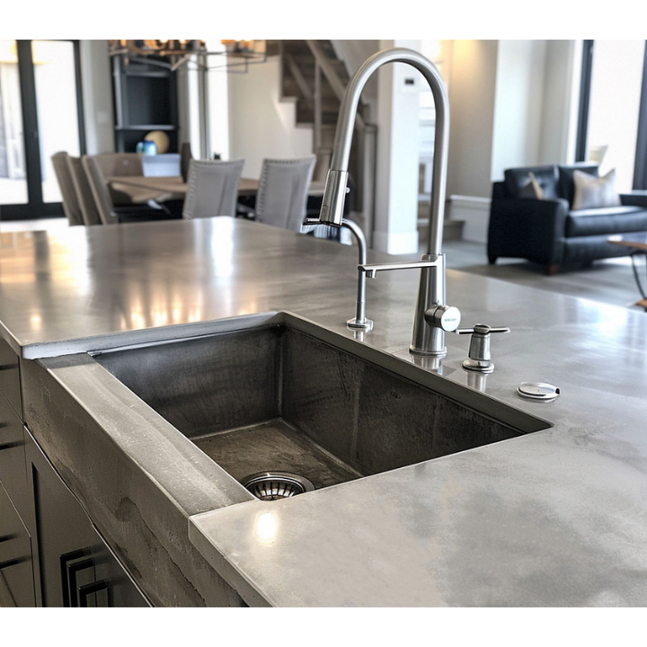 Modern Customized Countertop Indoor Furniture GRC cement Kitchen Sink