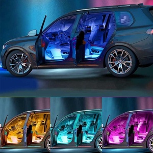 12 LED App Control RGB <strong>Inside</strong> With Music Mode Ambient Lighting <strong>Car</strong> Foot Led <strong>Lights</strong> for <strong>Car</strong> Interior Under Dash Lighting Kit - Product Image 4