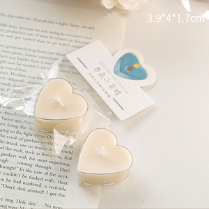 Velas Aromáticas de Cera de Soja en Frascos con Forma de Corazón, Mini Velas Decorativas para el Hogar y Bodas - Product Image 6