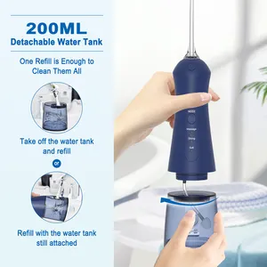 Customized Oral Hygiene Rechargeable Dental Water Flosser IPX7 Waterproof Portable Oral Irrigator With 3 Modes