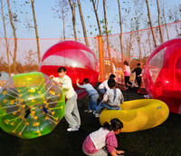 Équipement de jeu d'extérieur en corde tressée arc-en-ciel pour parcs d'attractions et parcs extérieurs