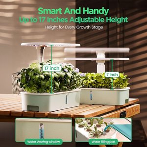 Luces <span class=keywords><strong>de</strong></span> Cultivo Hidropónico <span class=keywords><strong>de</strong></span> Espectro Completo para Cultivo Interior <span class=keywords><strong>de</strong></span> Vegetales, Hierbas, Tomates y Albahaca - Product Image 1