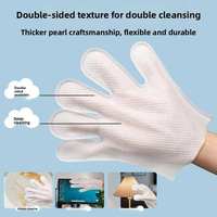 Guantes Electrostáticos de Doble Función Húmedos y Secos, Herramienta Eficiente para Recoger Pelo de Mascotas, Suministros de Limpieza para el Hogar