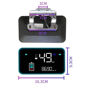 EV auto E moto LED digitale del misuratore di velocità cruscotto per E-bike - Product Image 2
