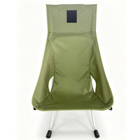 Nouvelle arrivée, chaise de plage pliable avec cadre argenté, chaise pliante légère et portable, chaise de camping en aluminium pour pique-nique