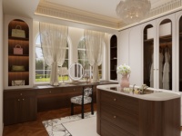 Aige Morden Design – Dernier modèle de dressing blanc, armoire de rangement, dressing walk-in