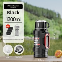 Grande Capacité Tasse Thermos Portable pour Voiture Voyage Extérieur Bouilloire à Eau Acier Inoxydable 316 Design Classique Vide Vente en Gros