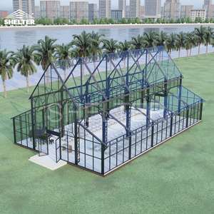 Carpa para Eventos Desmontable con Techo Transparente de Cristal, Estructura Negra, Tipo Marquesina - Product Image 6