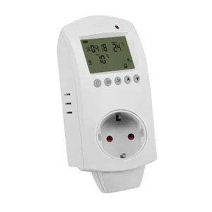 Lcd Digitale Display Verwarming En Koeling Temperatuur Controller Plug Elektronische Thermostaat Met Sensor