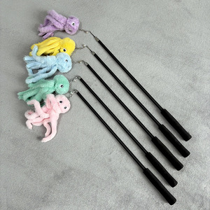 <strong>Cat</strong> Teaser Stick Interactive Funny Feather With Bell Sucker <strong>Cat</strong> Stick Toy Kitten Playing Teaser <strong>Wand</strong> Toys for <strong>Cats</strong> - Product Image 1