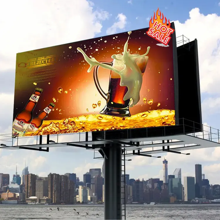 P4 Outdoor Shop Front Display Screen Out Door Led Video Publicidade Signboard Billboard Iron Video Wall Tv IP65