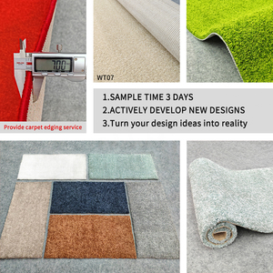 กระเบื้องพรมสำนักงานลายโมเดิร์น ป้องกันแบคทีเรีย ขนแบบวน ขนแบบสั้น ลายจิ๊กซอว์ ผลิตจากไนลอน ป้องกันคราบสกปรก ป้องกันสัตว์เลี้ยง - Product Image 4