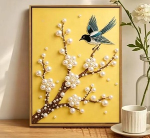 Kit de Peinture Moderne DIY avec Perles, Art Diamant, Broderie, Décoration Murale, Sujets Animaux Imprimés, Cadeau pour Adultes - Product Image 2