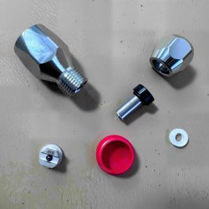 GOODTAN 164120 Adaptador de Carcasa de Filtro de Punta Plana de Acero Inoxidable de 7/8 a 11/16 para Pistola de Pintura sin Aire - Product Image 4