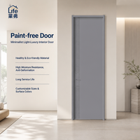 Portes intérieures écologiques de style luxe discret, sans peinture, disponibles au prix de gros d'usine, insonorisées et faciles à nettoyer