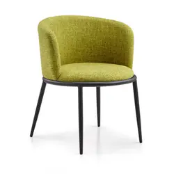 Sedia da pranzo hotel con struttura in metallo divano per il tempo libero moderno sedia da caffè stile sede - Product Image 6