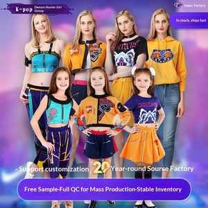 Costume <span class=keywords><strong>Cosplay</strong></span> Huntress, Outfit K-Pop Star, Mirarumi Zoi <span class=keywords><strong>Cosplay</strong></span>, Kimetsu No Yaiba da Uomo in Poliestere - Product Image 3