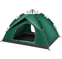 Tenda Pop Up 2 Orang Keluarga Tahan Air Anti Angin Portabel Instan Otomatis untuk Berkemah di Luar Ruangan dengan Tiang Fiberglass