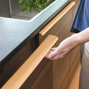 Wholesale Minimalist Kitchen Bar Furniture Hidden Profile <strong>Finger</strong> Edge Drawer Lip Pulls Cabinet Hardware <strong>Door</strong> Handles - Product Image 5
