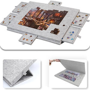 Nouveau feutre <span class=keywords><strong>Puzzle</strong></span> Table enfants <span class=keywords><strong>Puzzle</strong></span> <span class=keywords><strong>1000</strong></span> pièces Non-tissé <span class=keywords><strong>Puzzle</strong></span> Tapis 6 tiroirs Portable - Product Image 5